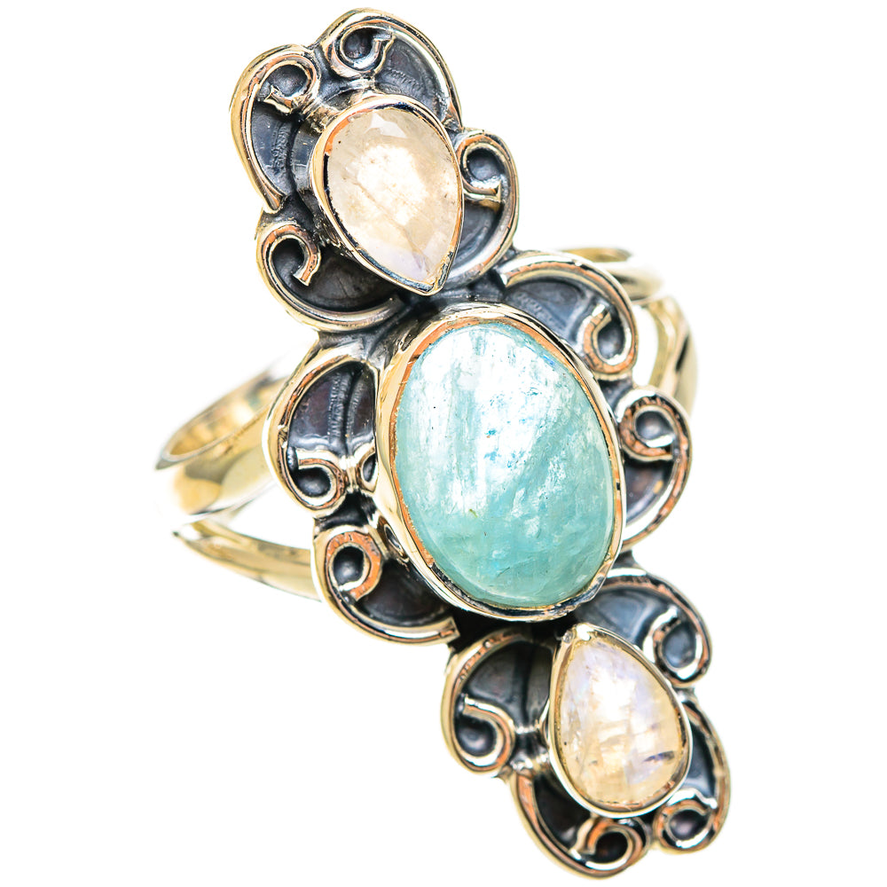 Aquamarine Rings handcrafted by Anasilvercos - RING122337 - Photo 2