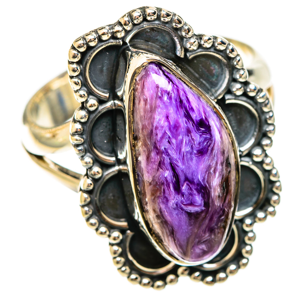 Charoite Rings handcrafted by Anasilvercos - RING122351 - Photo 2