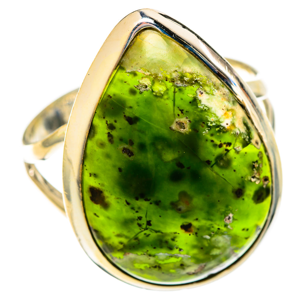 Australian Green Opal Rings handcrafted by Anasilvercos - RING122364 - Photo 2