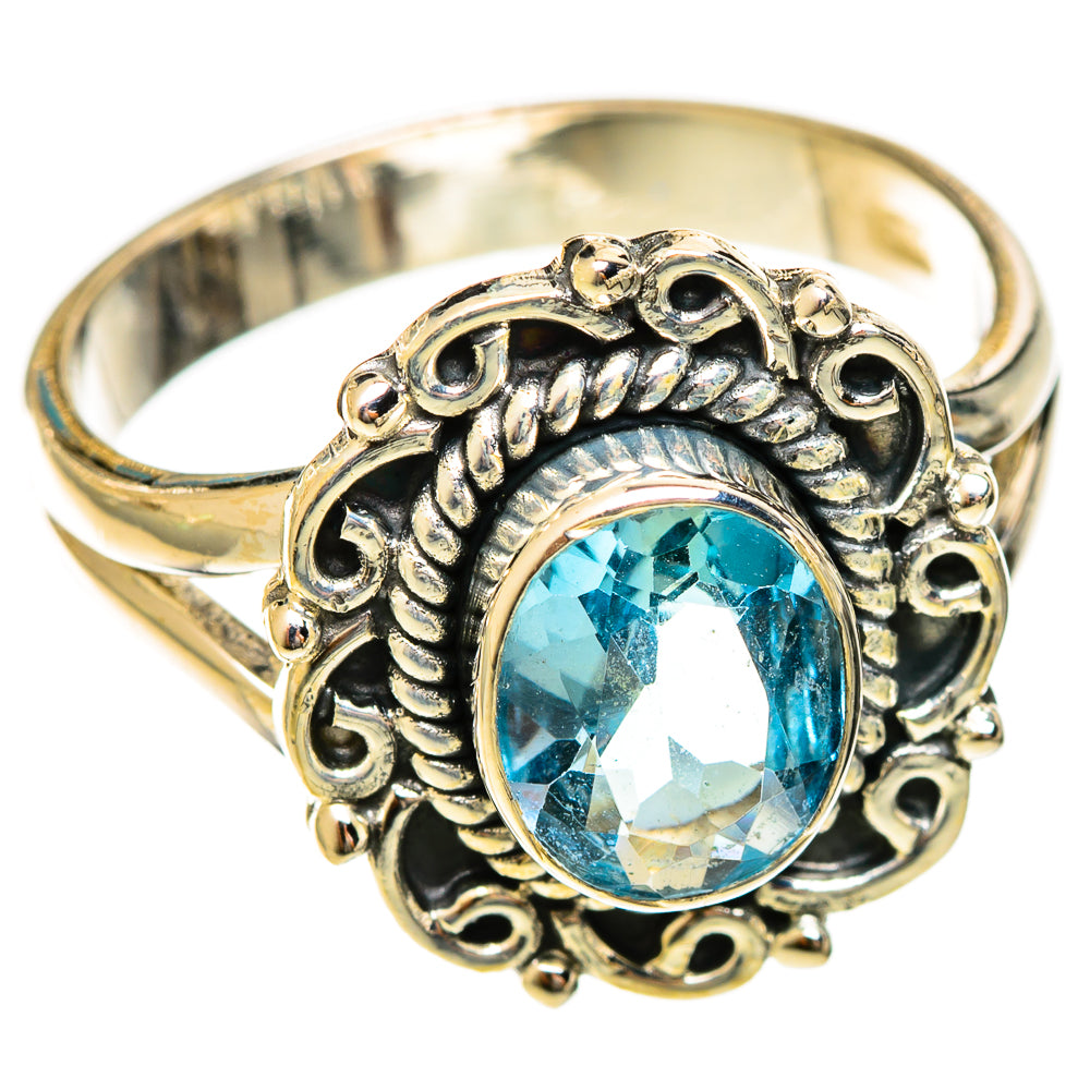 Blue Topaz Rings handcrafted by Anasilvercos - RING122397 - Photo 2