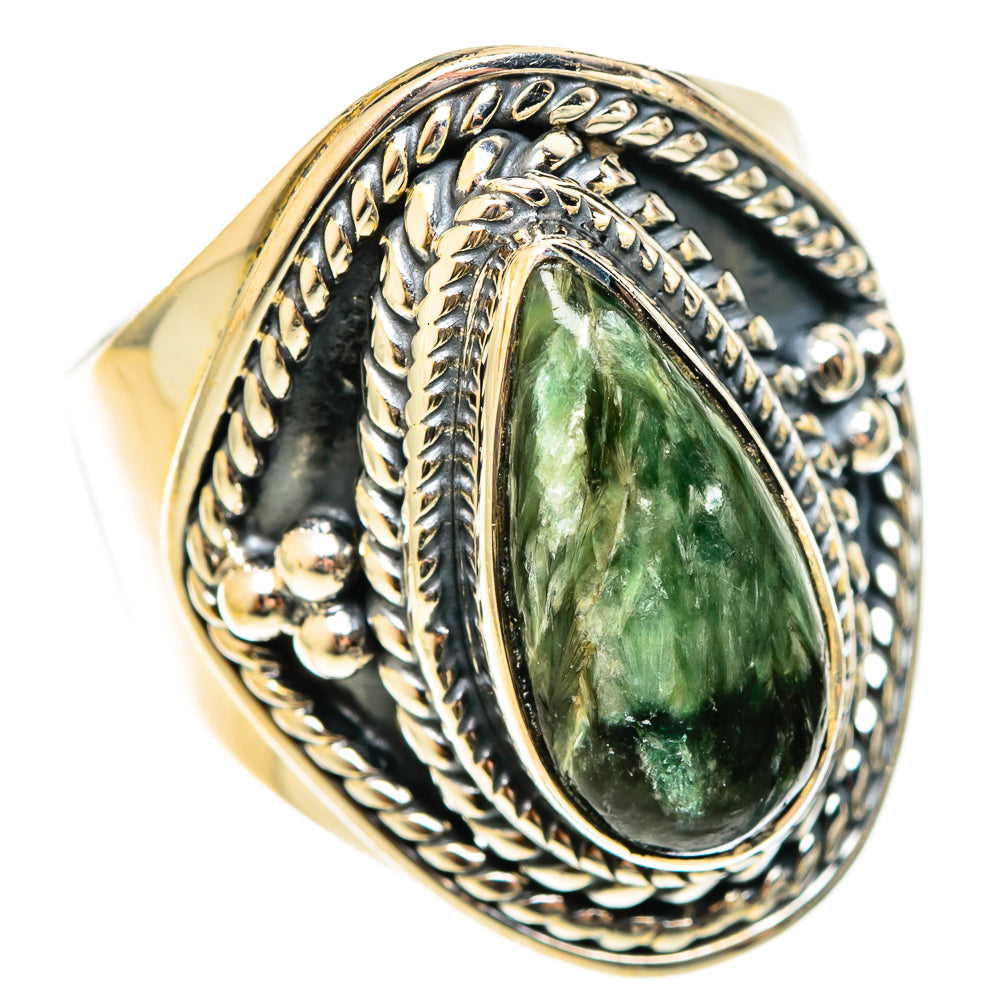 Seraphinite Rings handcrafted by Anasilvercos - RING122400 - Photo 2