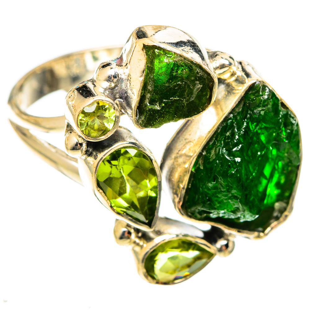 Chrome Diopside Rings handcrafted by Anasilvercos - RING122445 - Photo 2