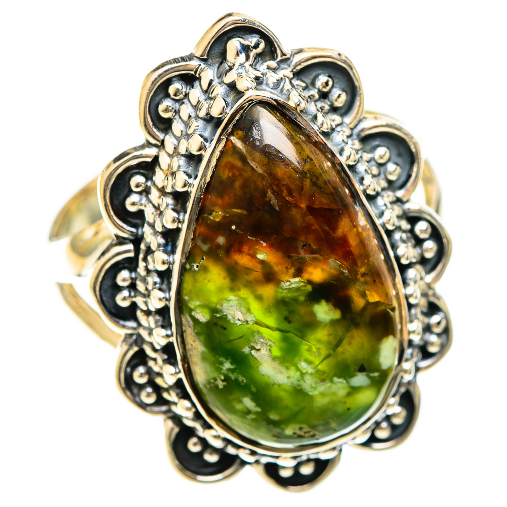 Australian Green Opal Rings handcrafted by Anasilvercos - RING122448 - Photo 2