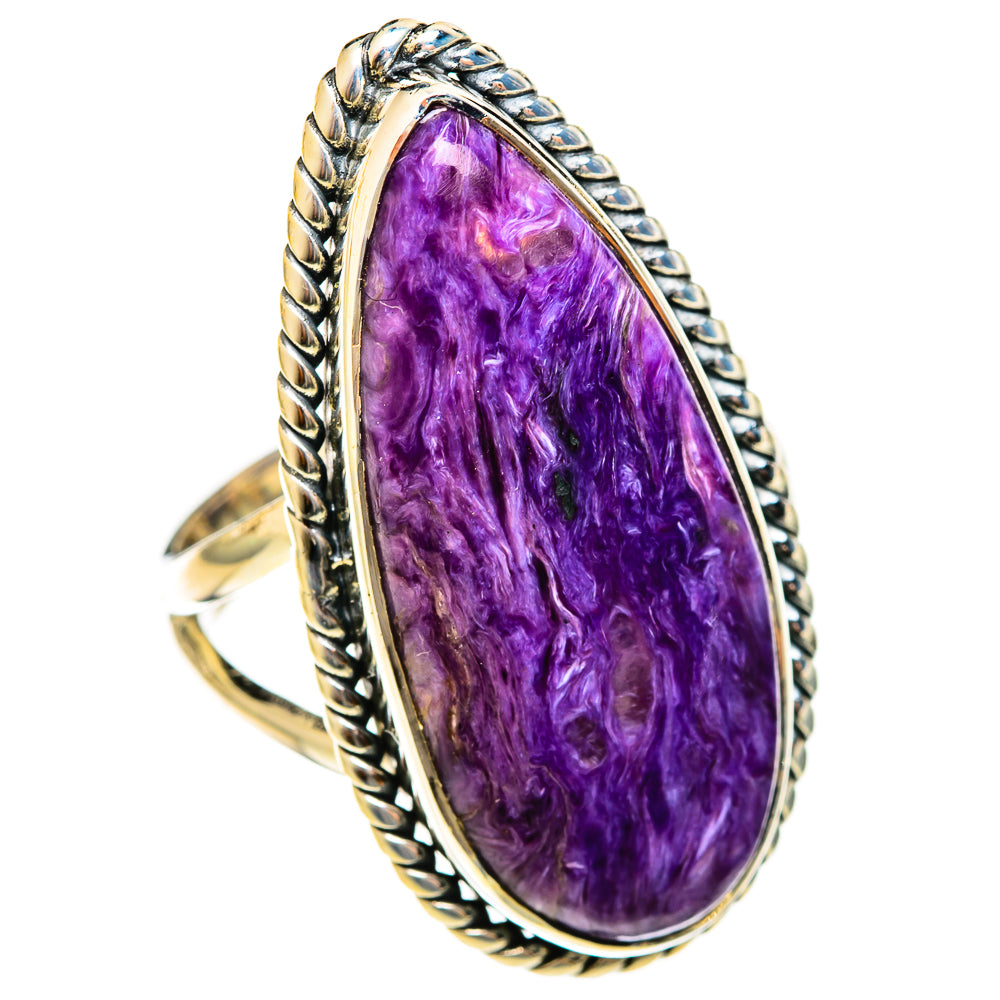 Charoite Rings handcrafted by Anasilvercos - RING122452 - Photo 2