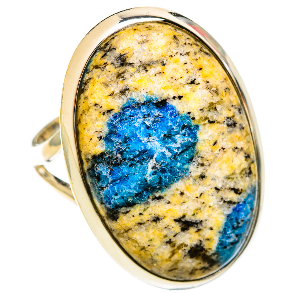 K2 Blue Azurite Rings handcrafted by Anasilvercos - RING122468 - Photo 2