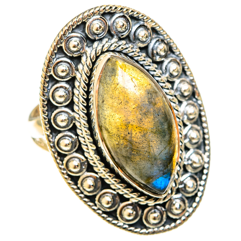 Labradorite Rings handcrafted by Anasilvercos - RING122474 - Photo 2