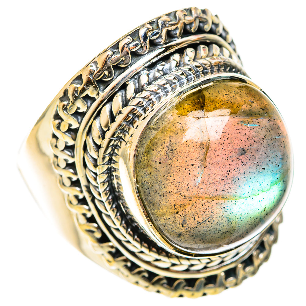 Labradorite Rings handcrafted by Anasilvercos - RING122477 - Photo 2