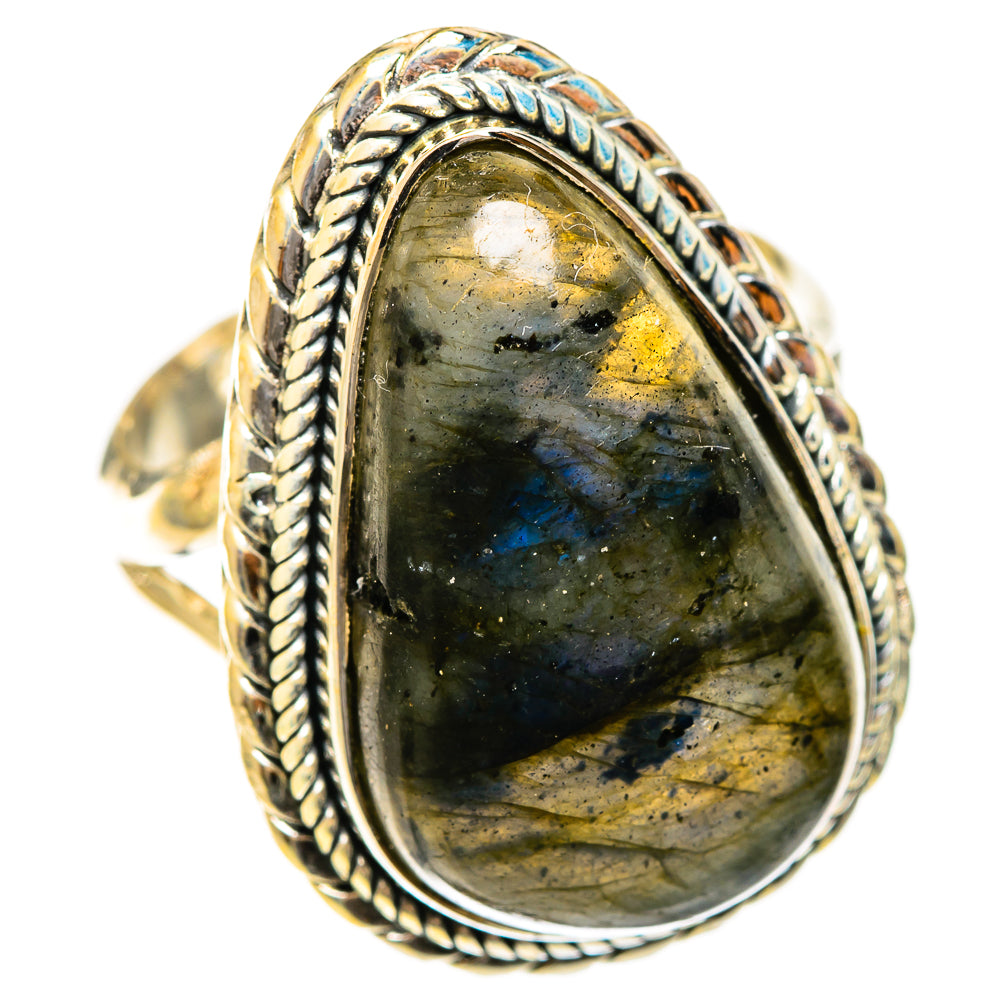Labradorite Rings handcrafted by Anasilvercos - RING122502 - Photo 2