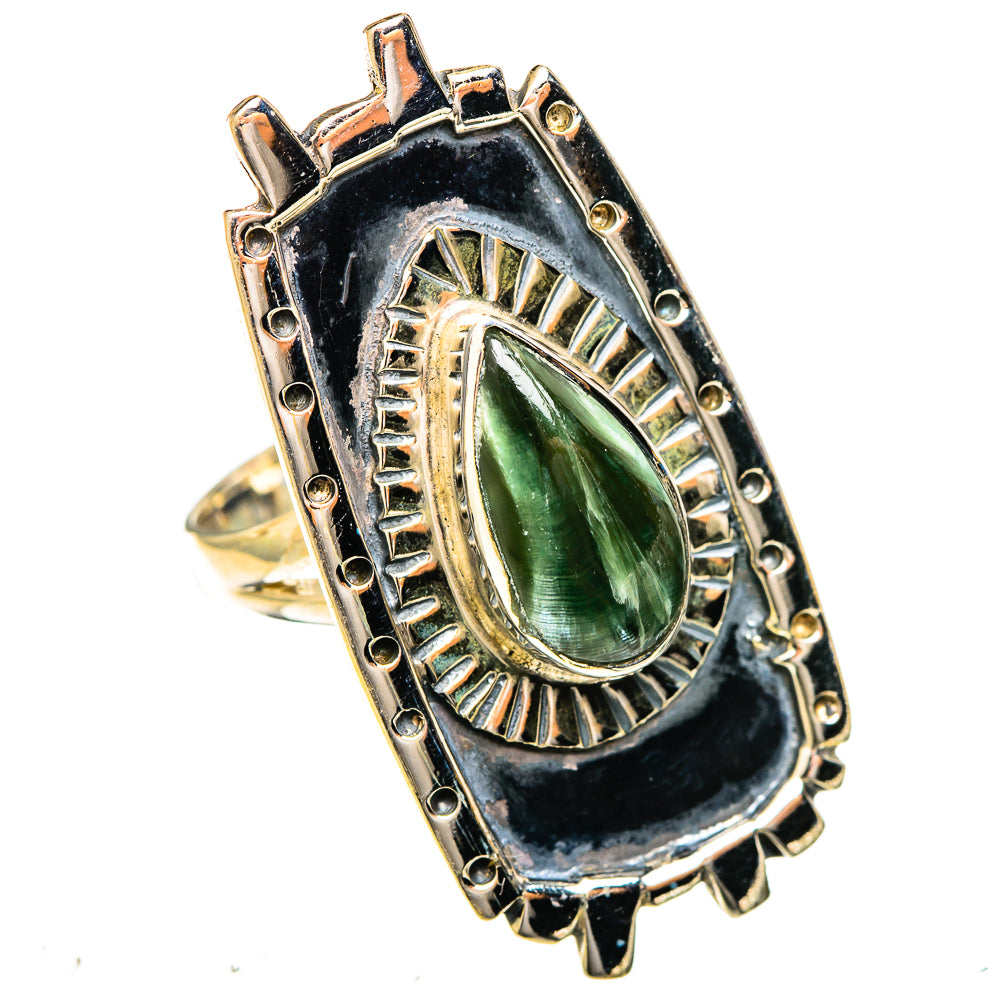 Seraphinite Rings handcrafted by Anasilvercos - RING122515 - Photo 2