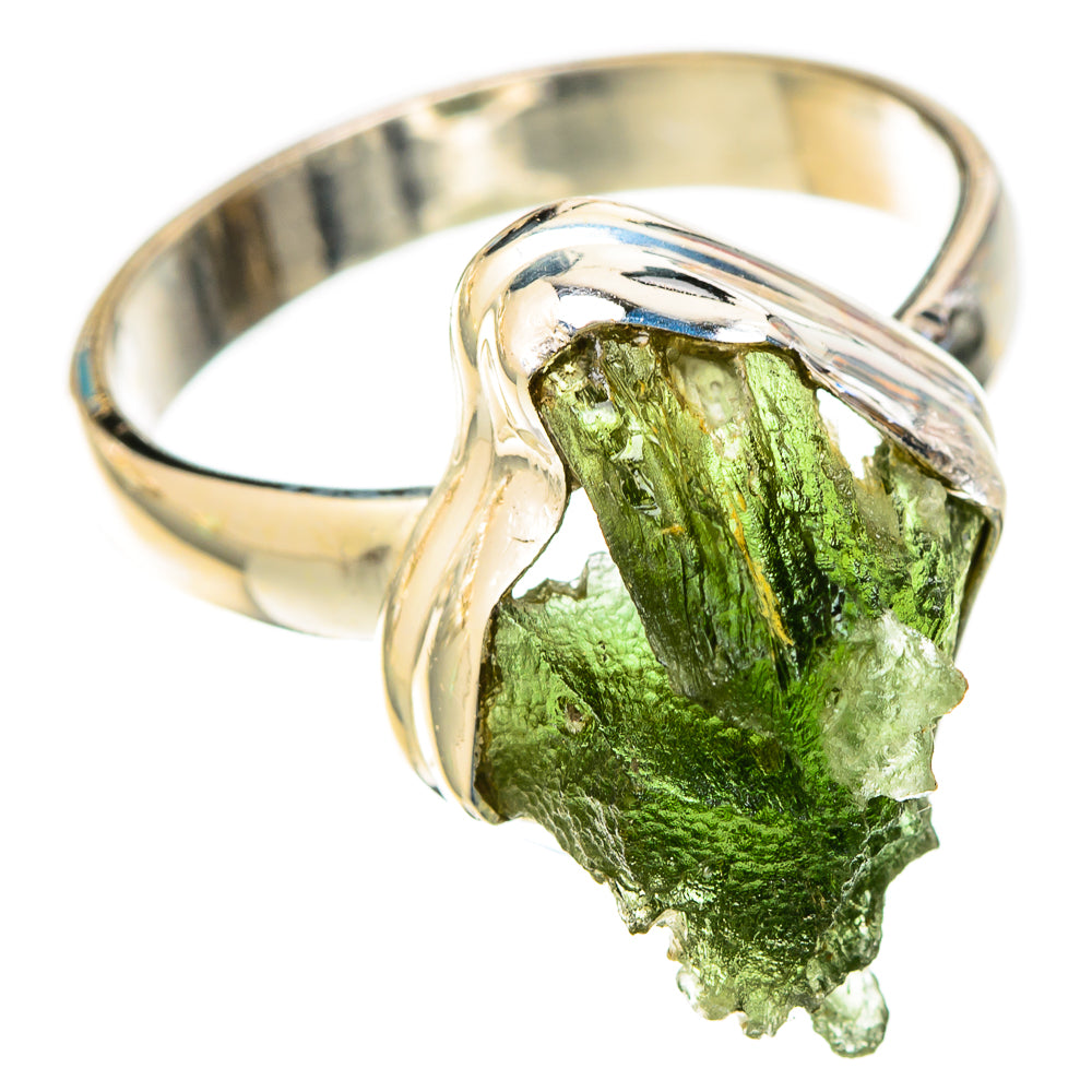 Czech Moldavite Rings handcrafted by Anasilvercos - RING122565 - Photo 2