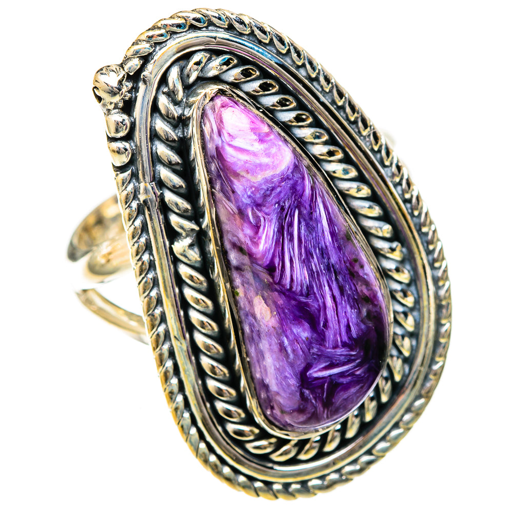 Charoite Rings handcrafted by Anasilvercos - RING122571 - Photo 2