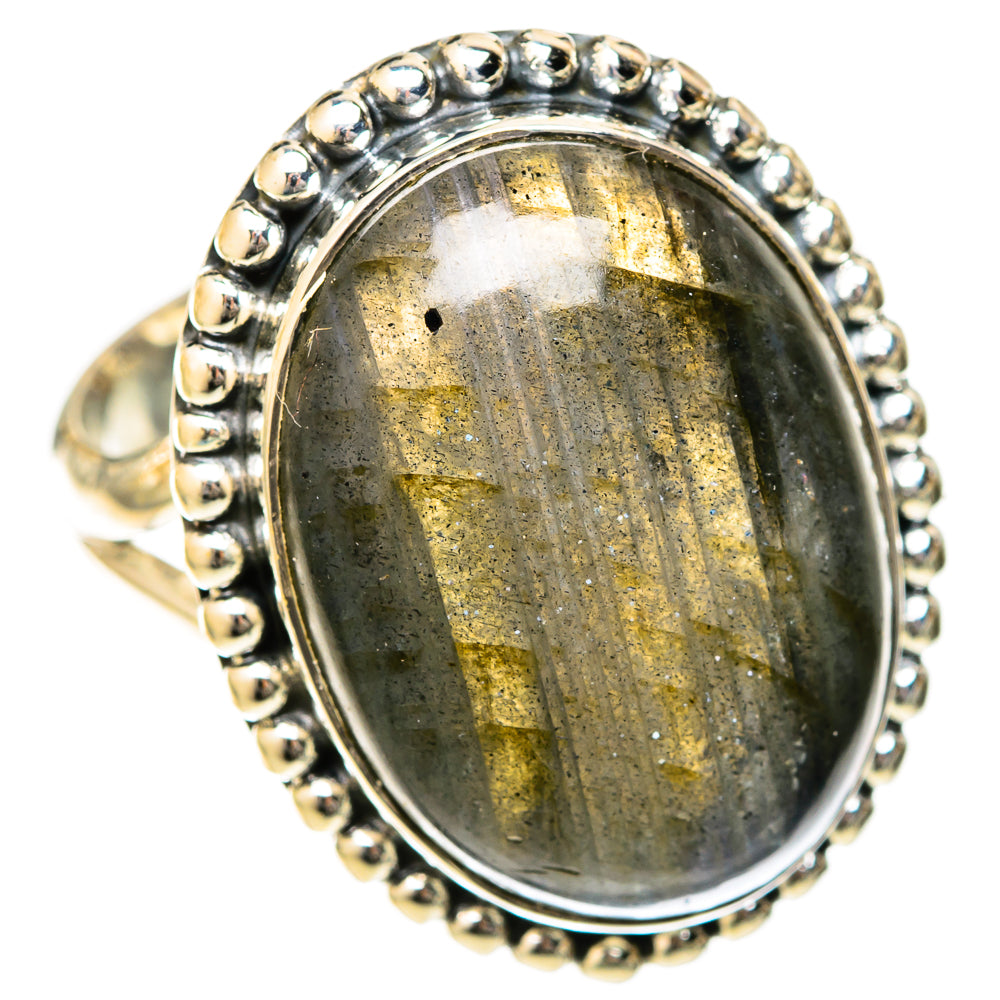 Labradorite Rings handcrafted by Anasilvercos - RING122600 - Photo 2