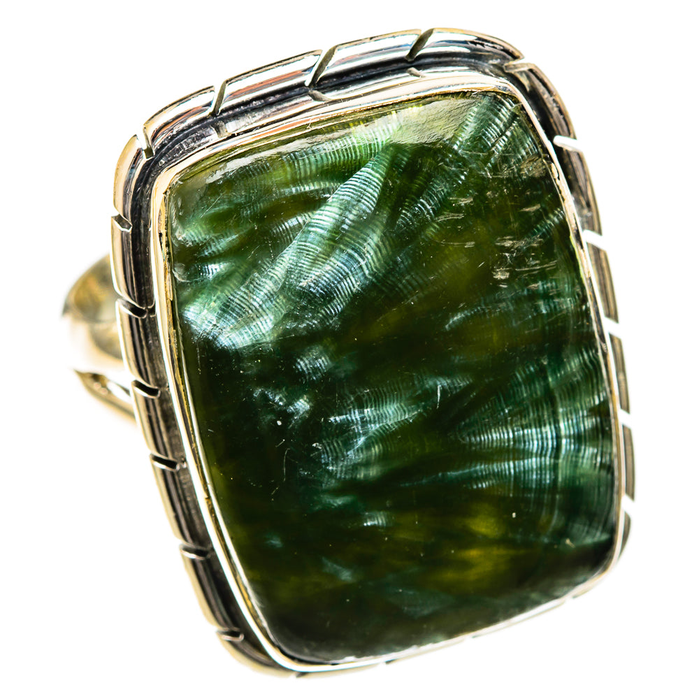 Seraphinite Rings handcrafted by Anasilvercos - RING122604 - Photo 2