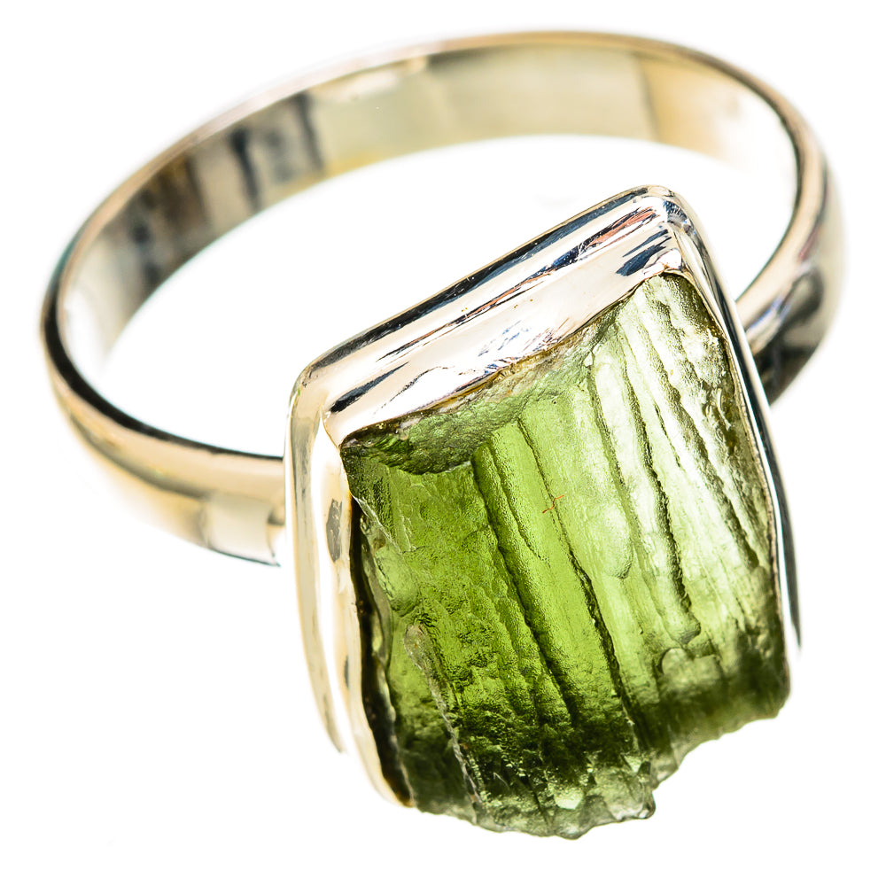 Czech Moldavite Rings handcrafted by Anasilvercos - RING122605 - Photo 2