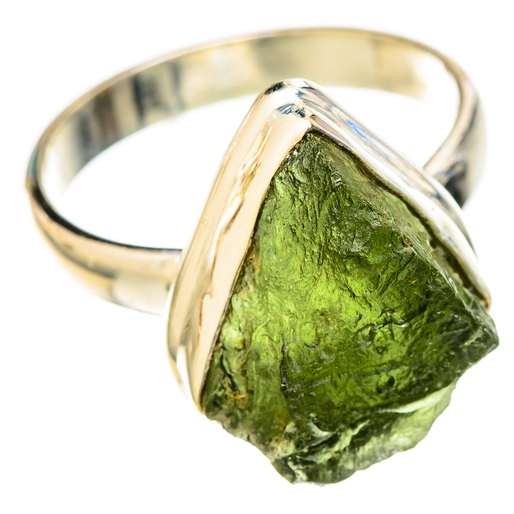 Czech Moldavite Rings handcrafted by Anasilvercos - RING122606 - Photo 2