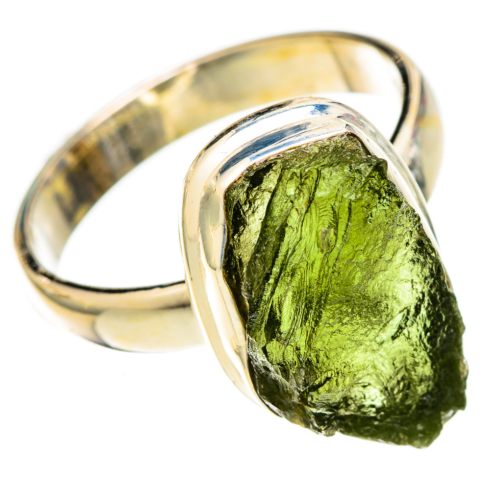 Czech Moldavite Rings handcrafted by Anasilvercos - RING122607 - Photo 2