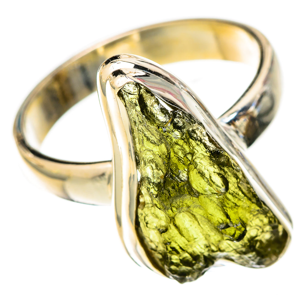 Czech Moldavite Rings handcrafted by Anasilvercos - RING122608 - Photo 2