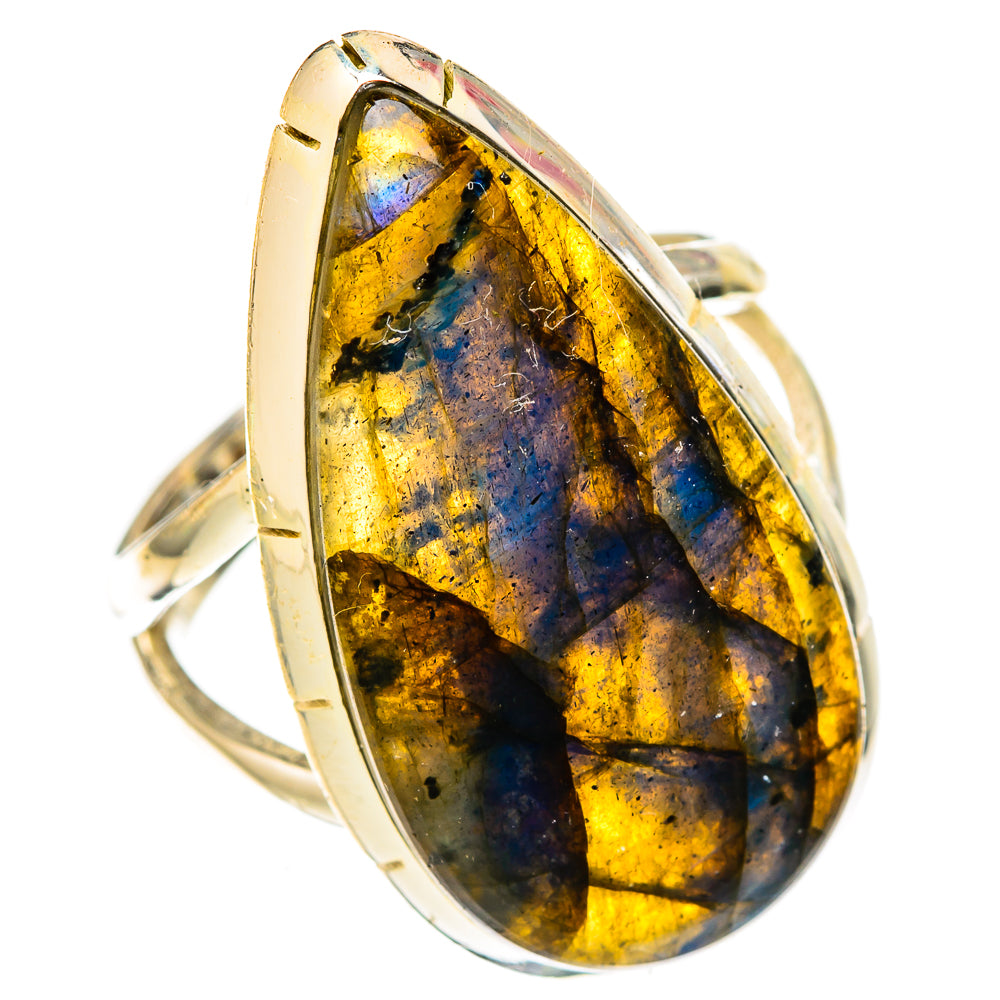 Labradorite Rings handcrafted by Anasilvercos - RING122615 - Photo 2