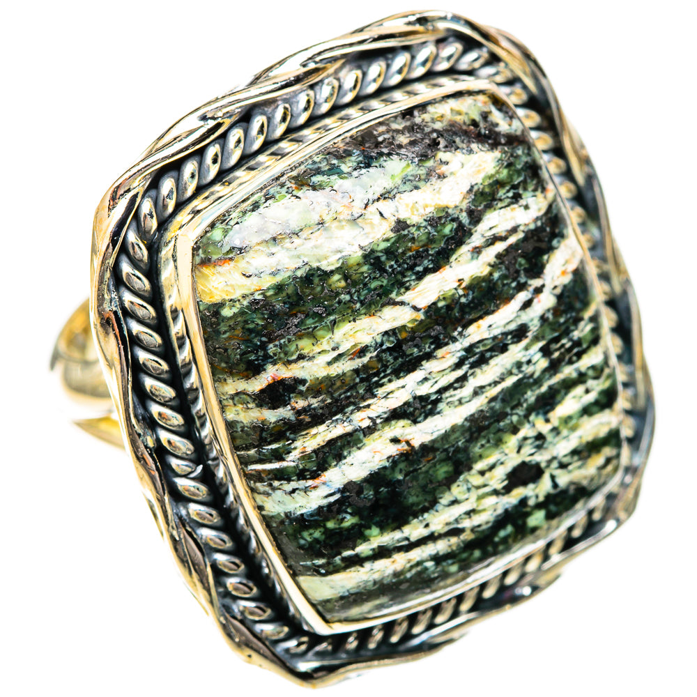 Green Swiss Opal Rings handcrafted by Anasilvercos - RING122622 - Photo 2