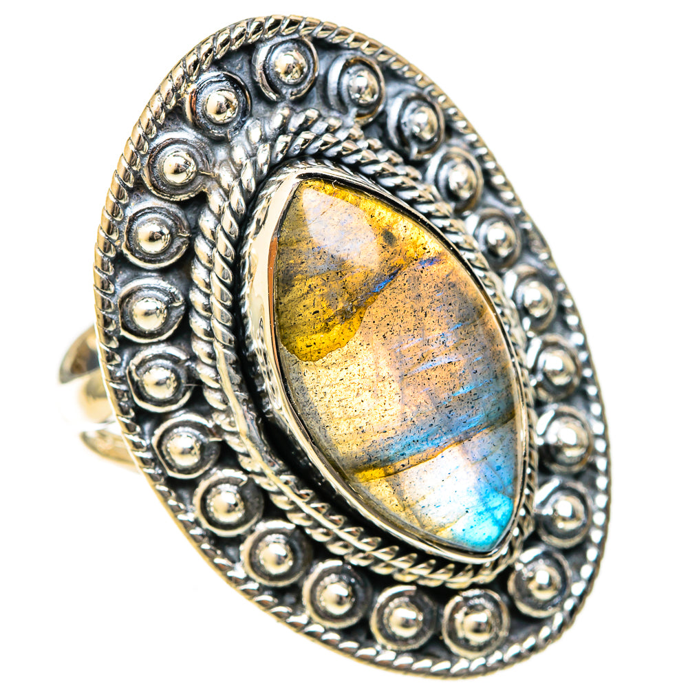 Labradorite Rings handcrafted by Anasilvercos - RING122639 - Photo 2