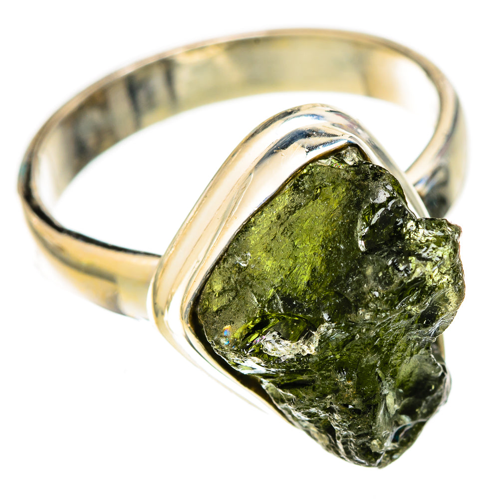 Czech Moldavite Rings handcrafted by Anasilvercos - RING122645 - Photo 2
