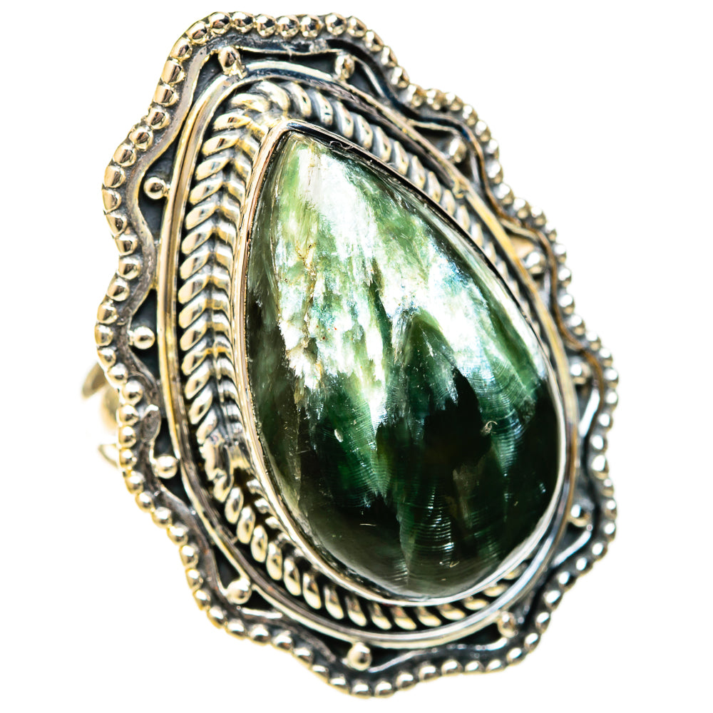 Seraphinite Rings handcrafted by Anasilvercos - RING122655 - Photo 2