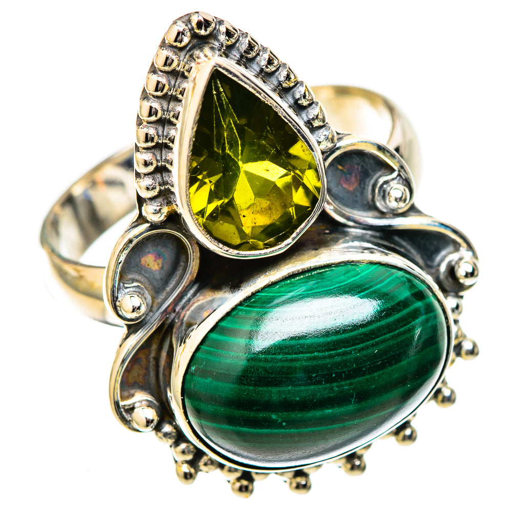 Malachite Rings handcrafted by Anasilvercos - RING122679 - Photo 2