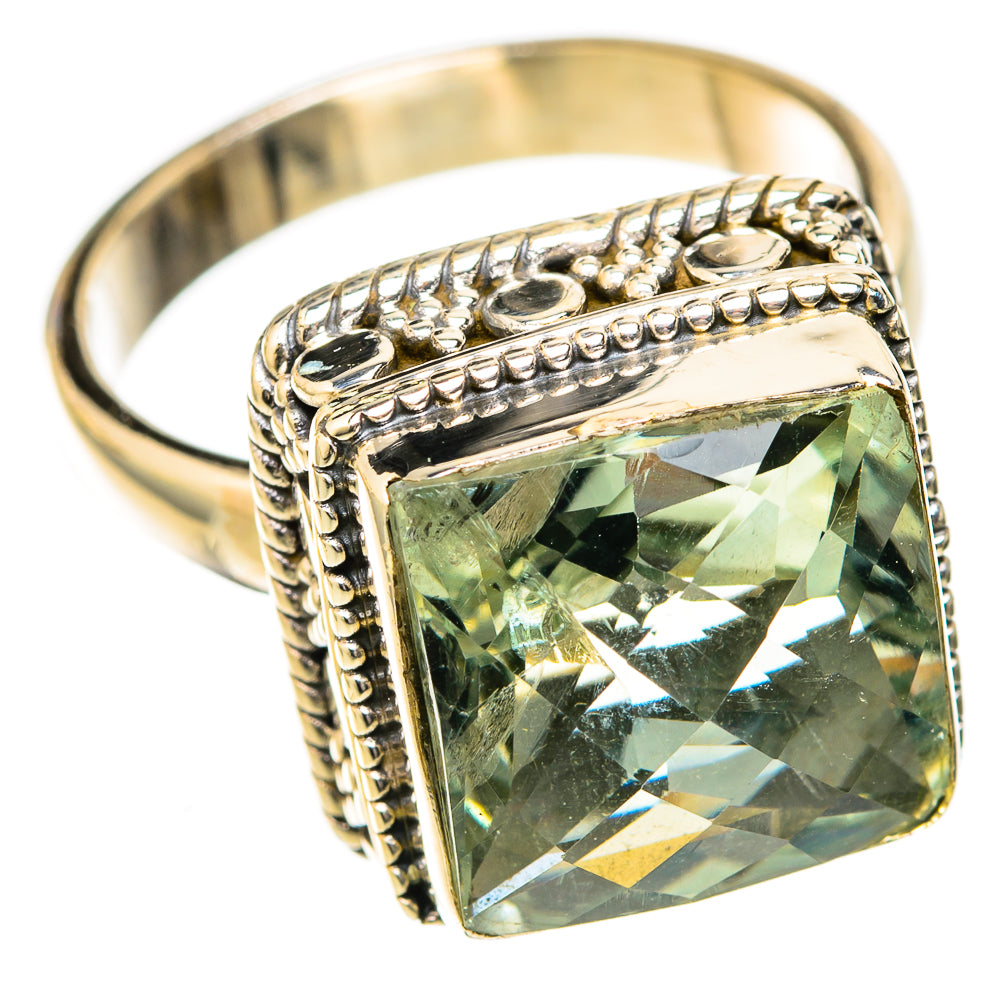 Green Amethyst Rings handcrafted by Anasilvercos - RING122700 - Photo 2