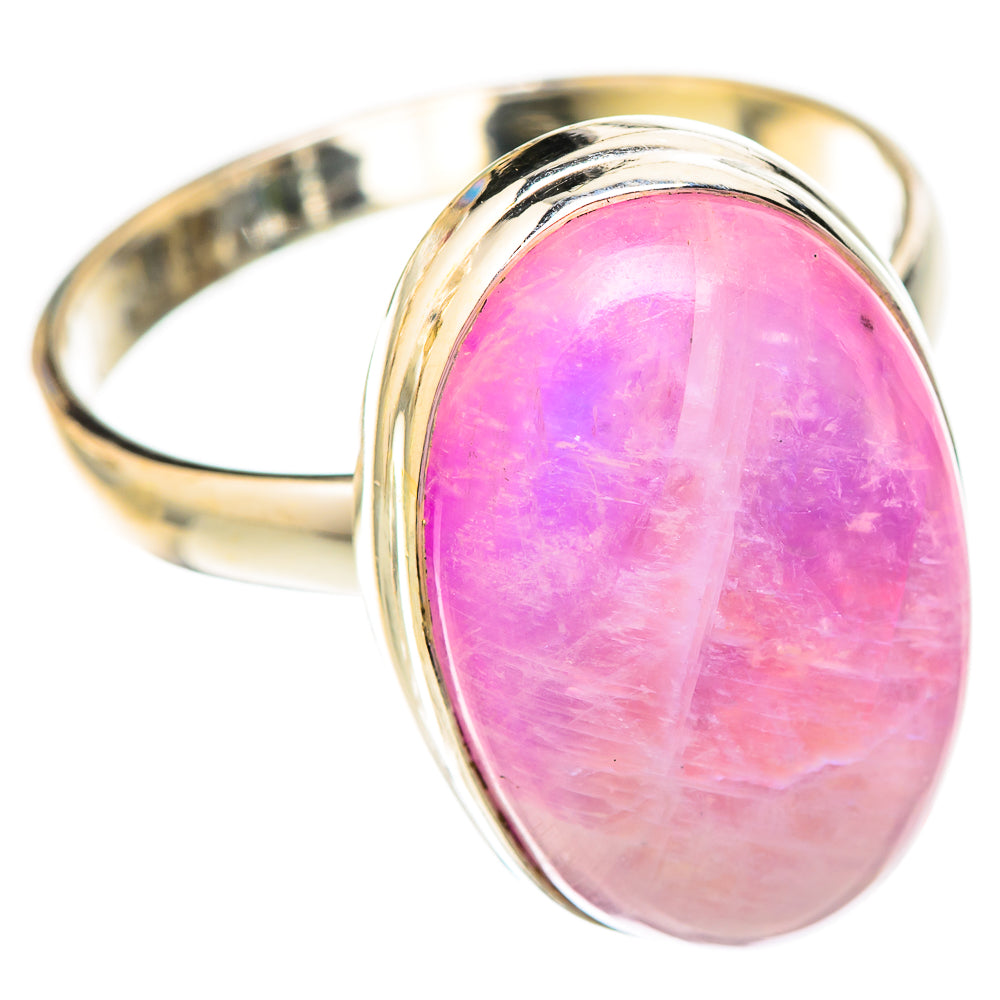 Pink Moonstone Rings handcrafted by Anasilvercos - RING122702 - Photo 2