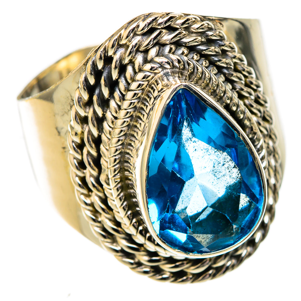 Swiss Blue Topaz Rings handcrafted by Anasilvercos - RING122718 - Photo 2