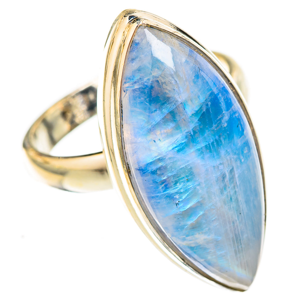 Rainbow Moonstone Rings handcrafted by Anasilvercos - RING122766 - Photo 2