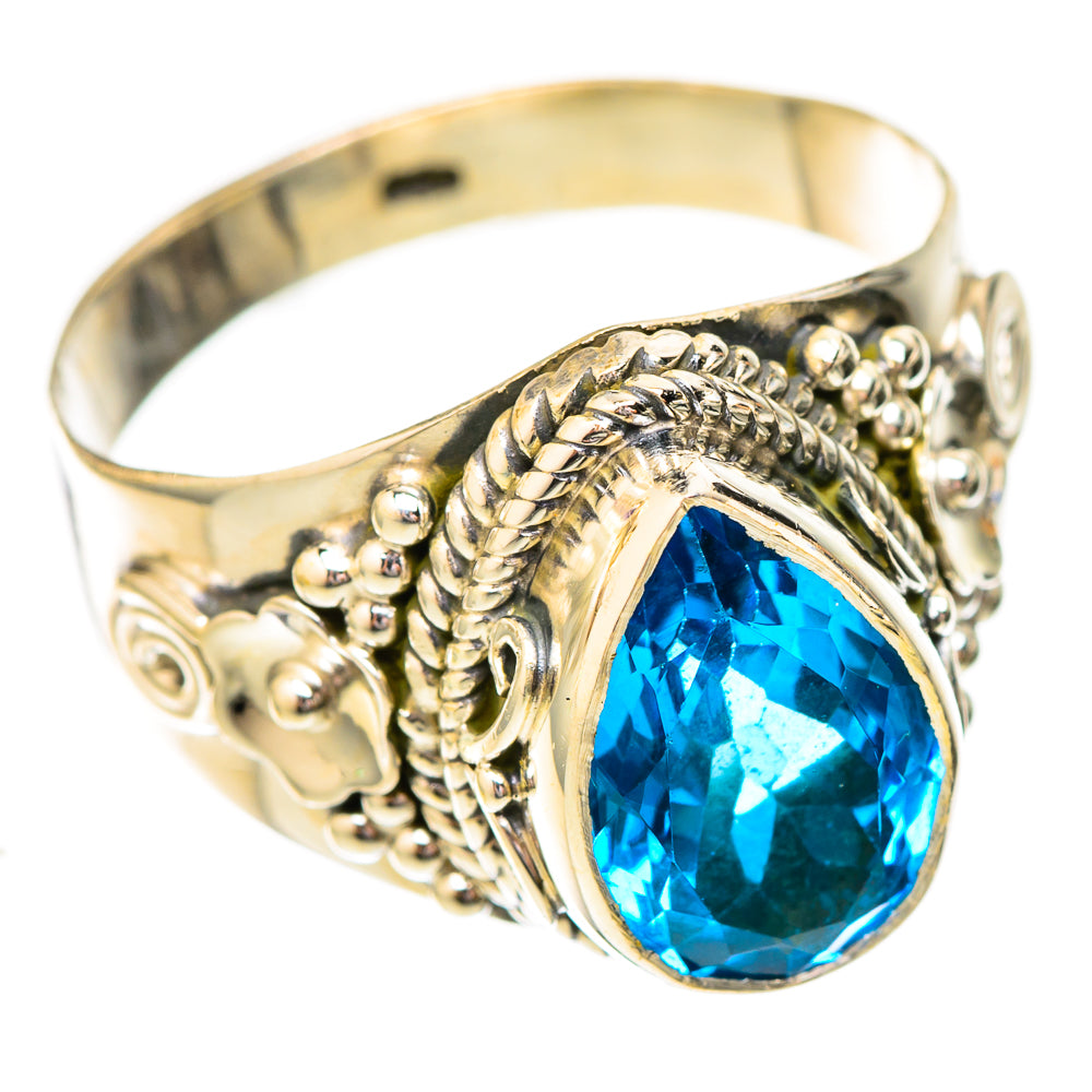 Blue Topaz Rings handcrafted by Anasilvercos - RING122789 - Photo 2