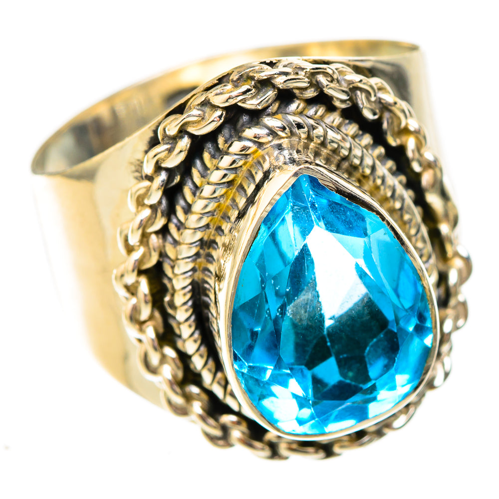 Blue Topaz Rings handcrafted by Anasilvercos - RING122804 - Photo 2
