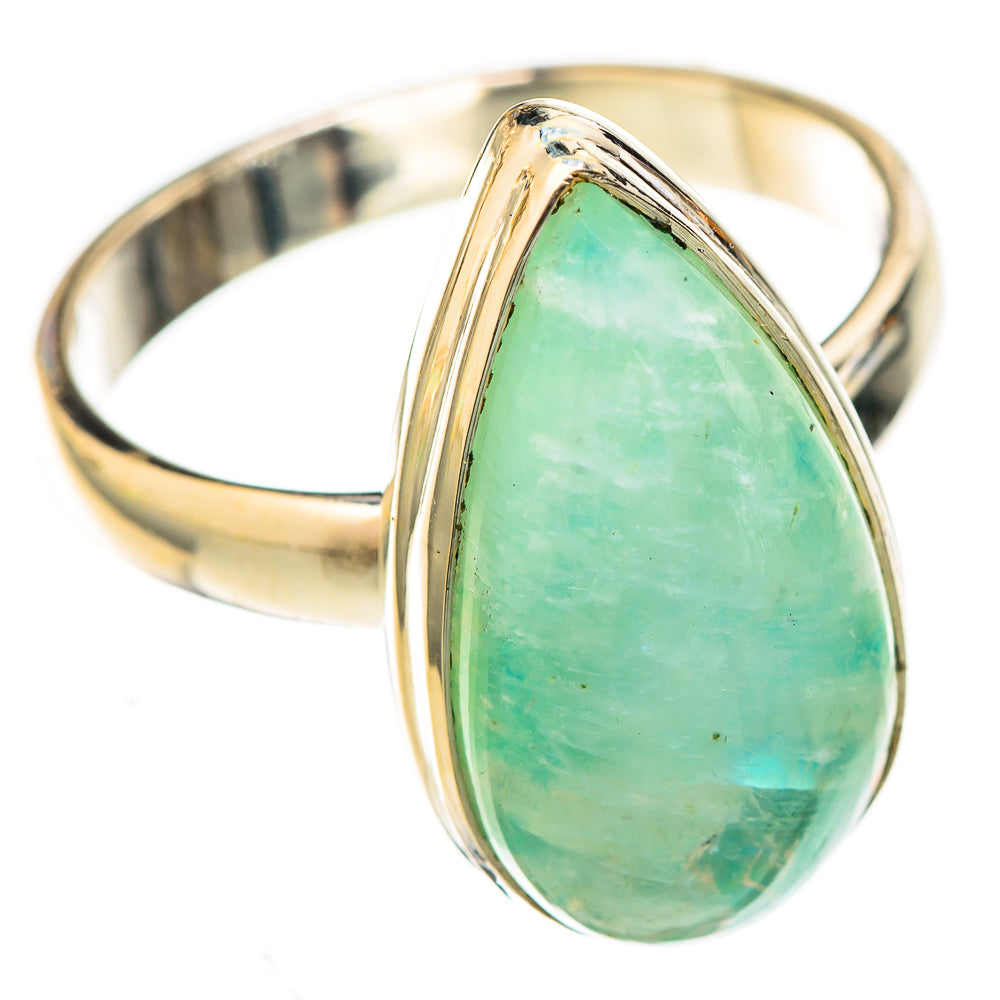 Green Moonstone Rings handcrafted by Anasilvercos - RING122807 - Photo 2
