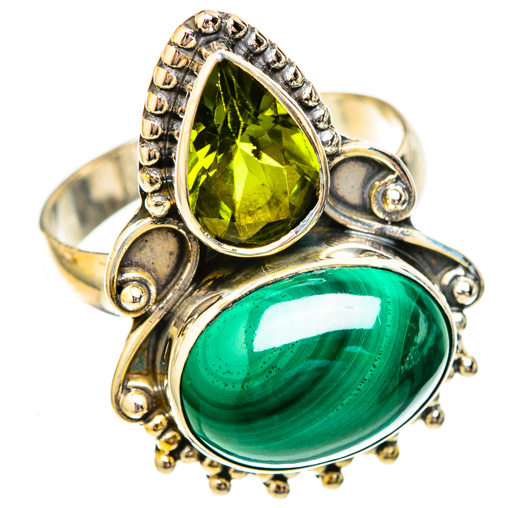 Malachite Rings handcrafted by Anasilvercos - RING122808 - Photo 2