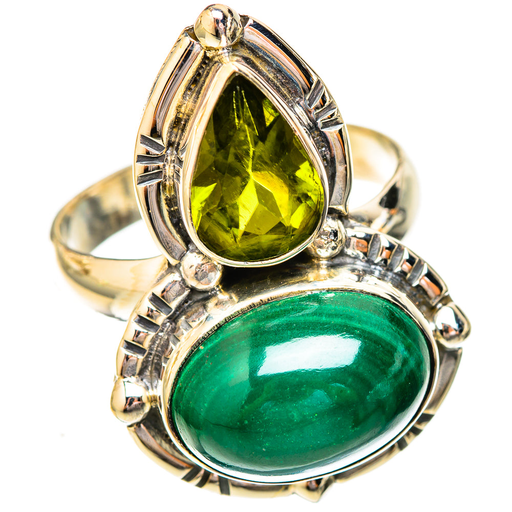 Malachite Rings handcrafted by Anasilvercos - RING122819 - Photo 2