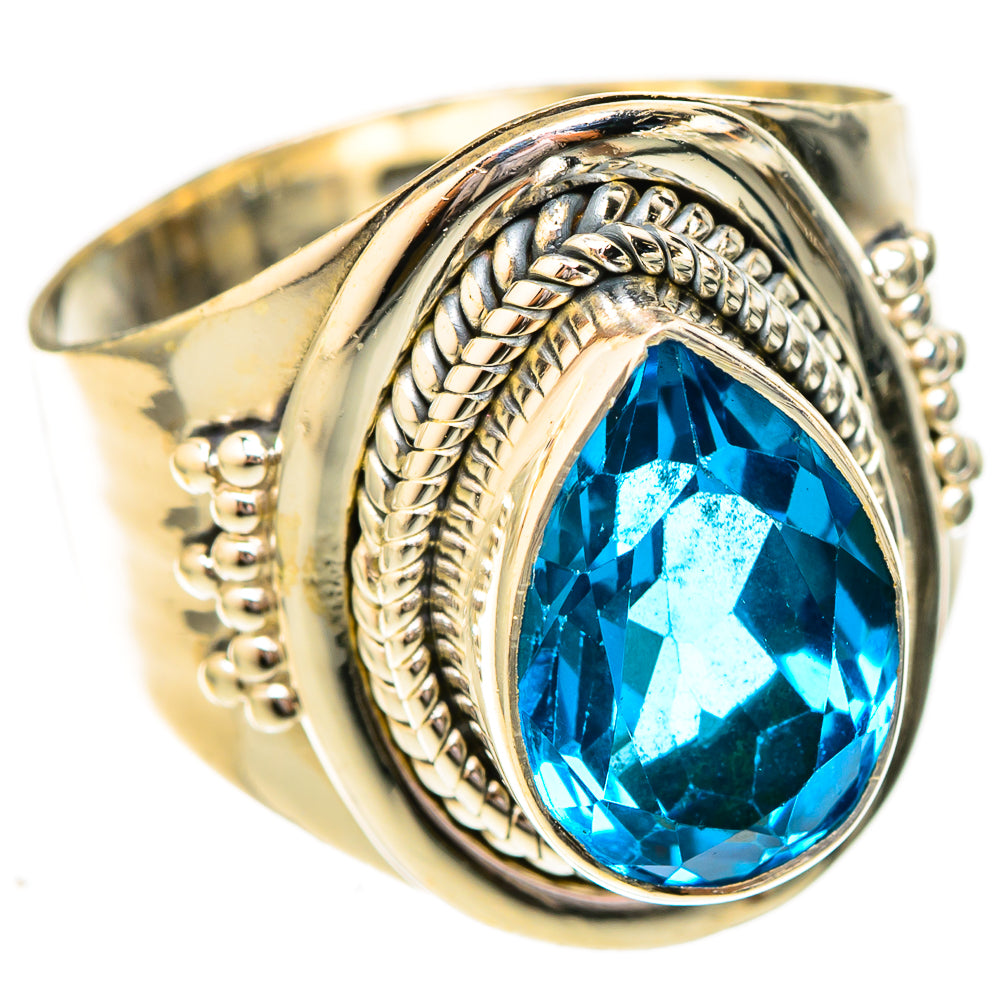 Blue Topaz Rings handcrafted by Anasilvercos - RING122829 - Photo 2