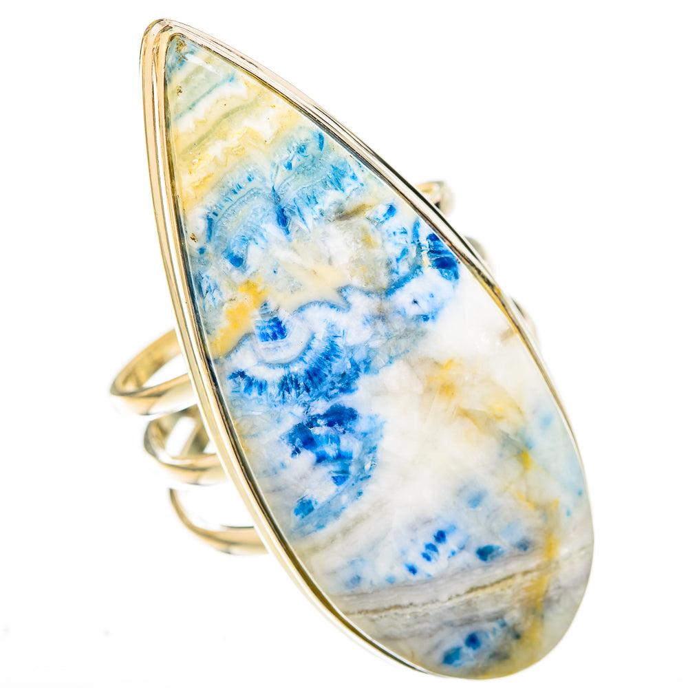 Blue Scheelite Rings handcrafted by Anasilvercos - RING122835 - Photo 2