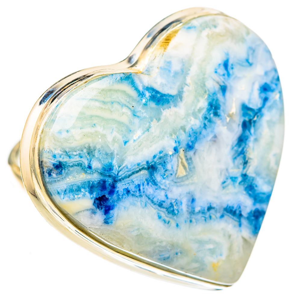 Blue Scheelite Rings handcrafted by Anasilvercos - RING122841 - Photo 2