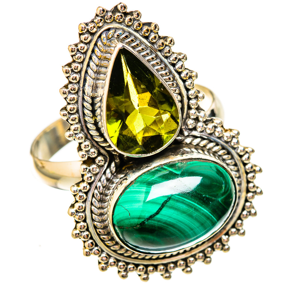 Malachite Rings handcrafted by Anasilvercos - RING122843 - Photo 2