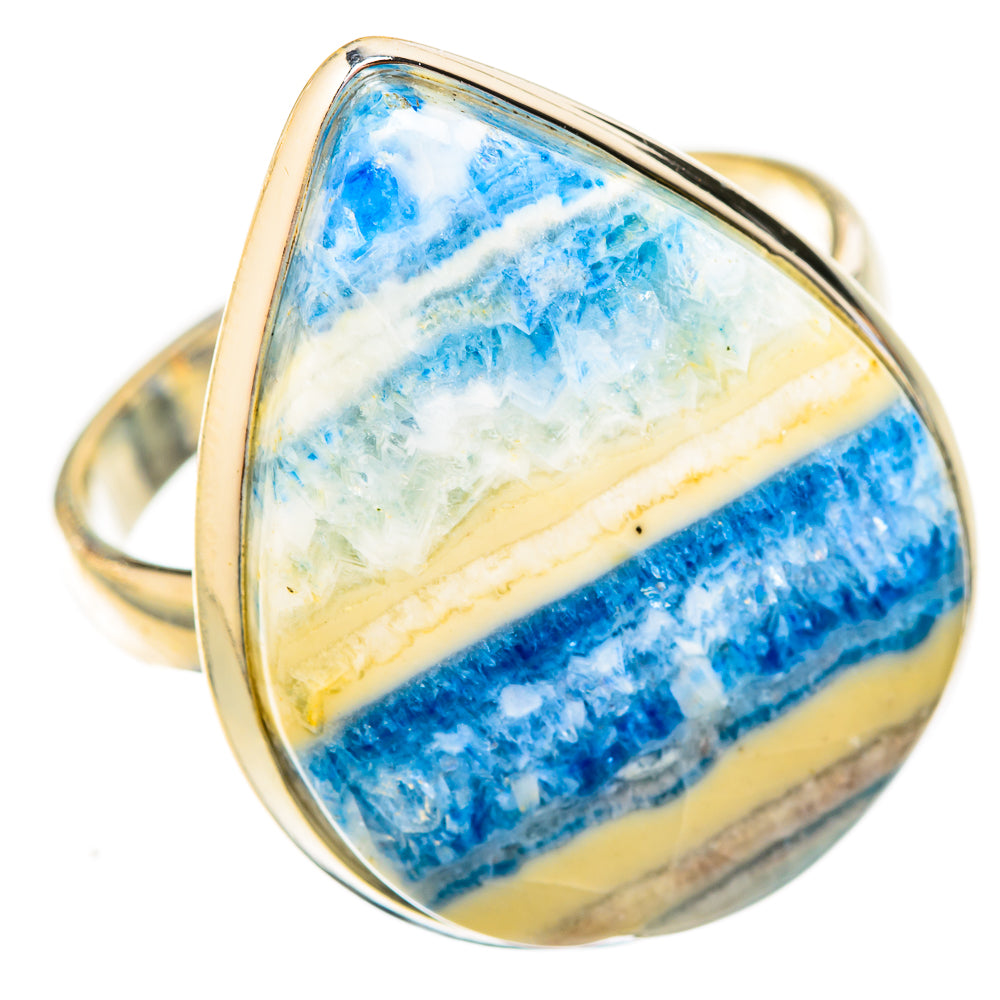 Blue Scheelite Rings handcrafted by Anasilvercos - RING122869 - Photo 2