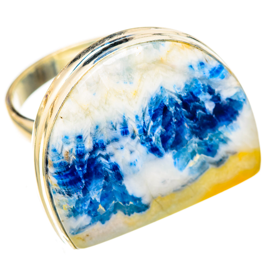 Blue Scheelite Rings handcrafted by Anasilvercos - RING122874 - Photo 2
