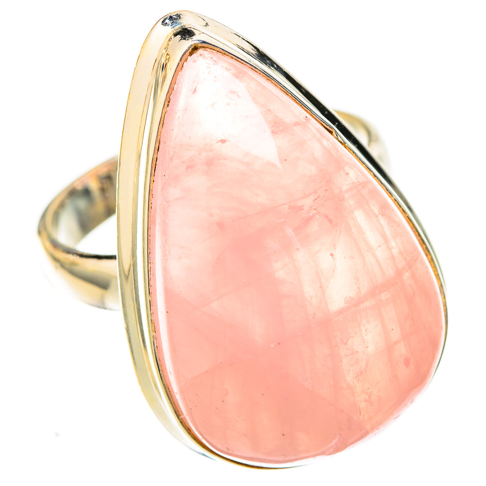 Rose Quartz Rings handcrafted by Anasilvercos - RING122876 - Photo 2
