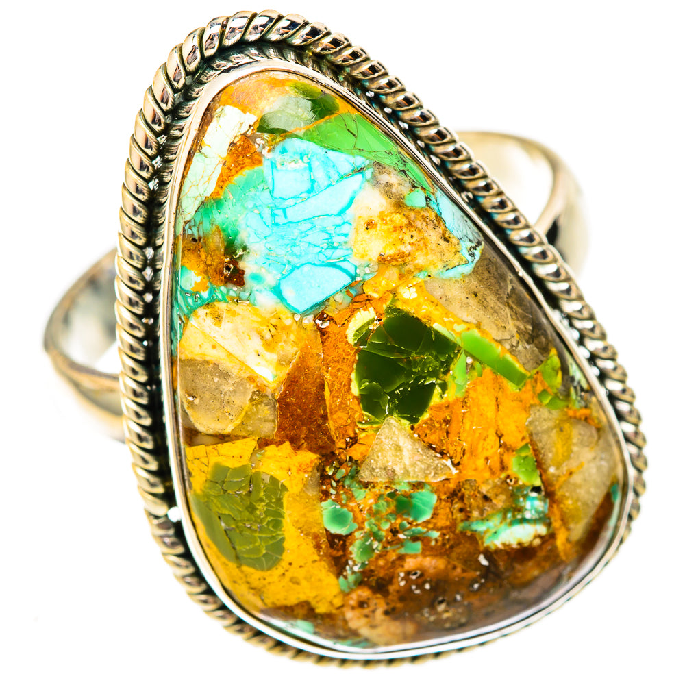Chrysocolla Rings handcrafted by Anasilvercos - RING122891 - Photo 2
