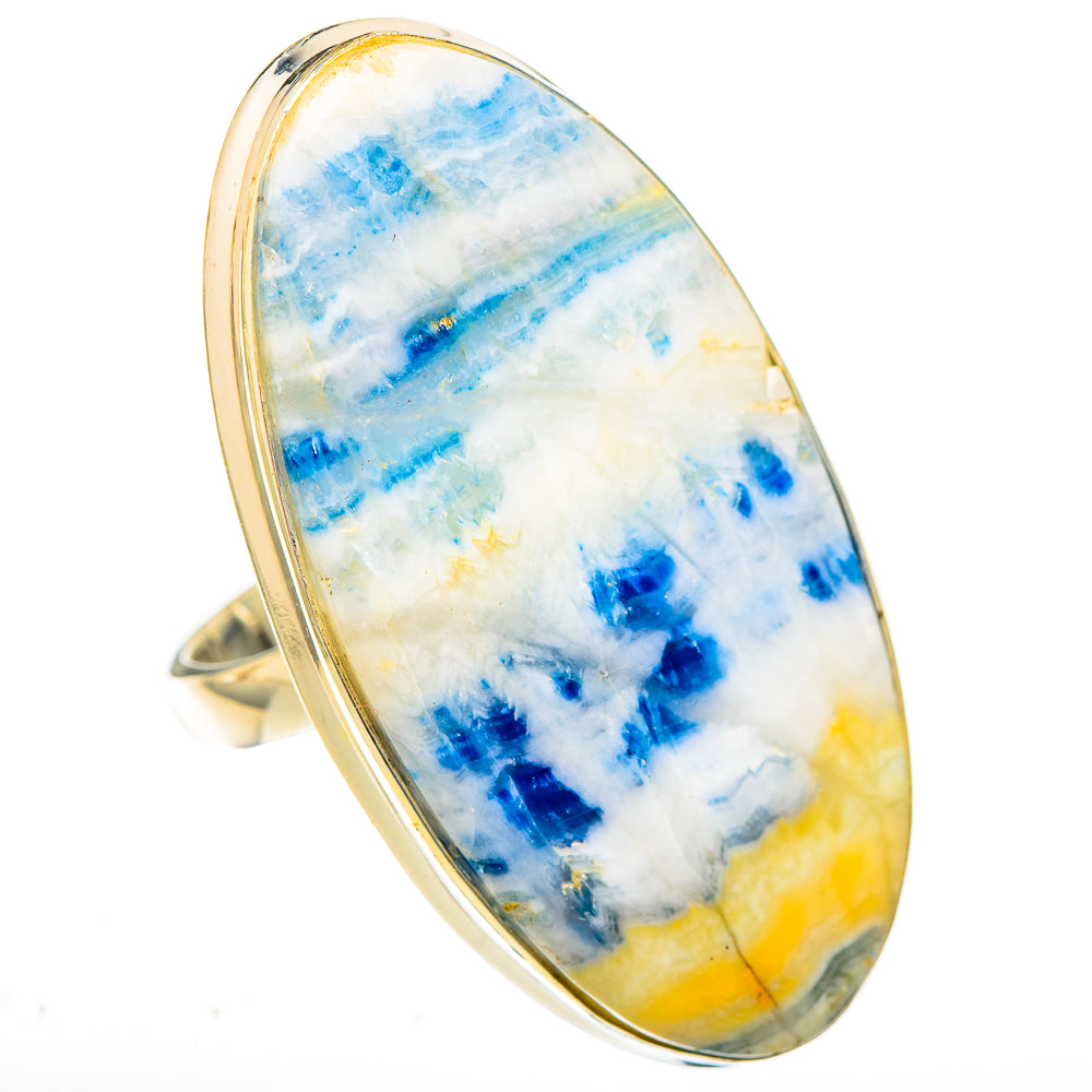 Blue Scheelite Rings handcrafted by Anasilvercos - RING122896 - Photo 2