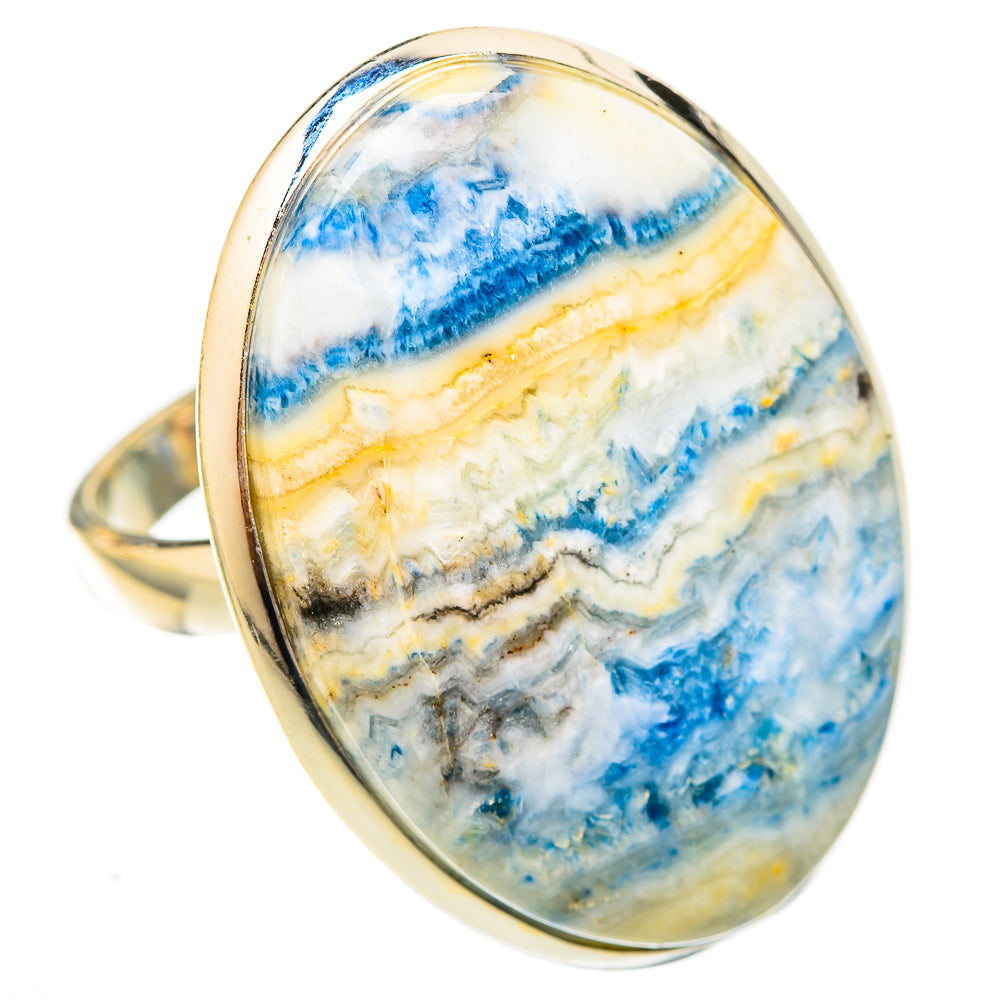 Blue Scheelite Rings handcrafted by Anasilvercos - RING122900 - Photo 2