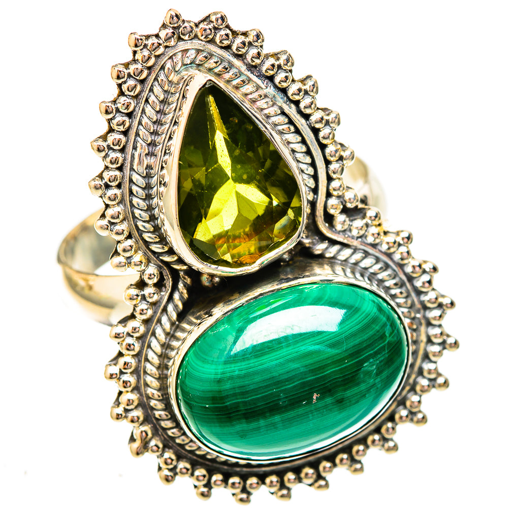 Malachite Rings handcrafted by Anasilvercos - RING122906 - Photo 2