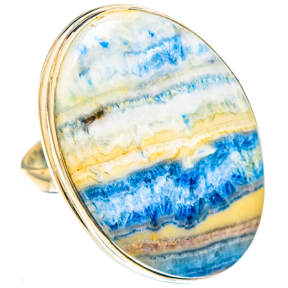 Blue Scheelite Rings handcrafted by Anasilvercos - RING122919 - Photo 2