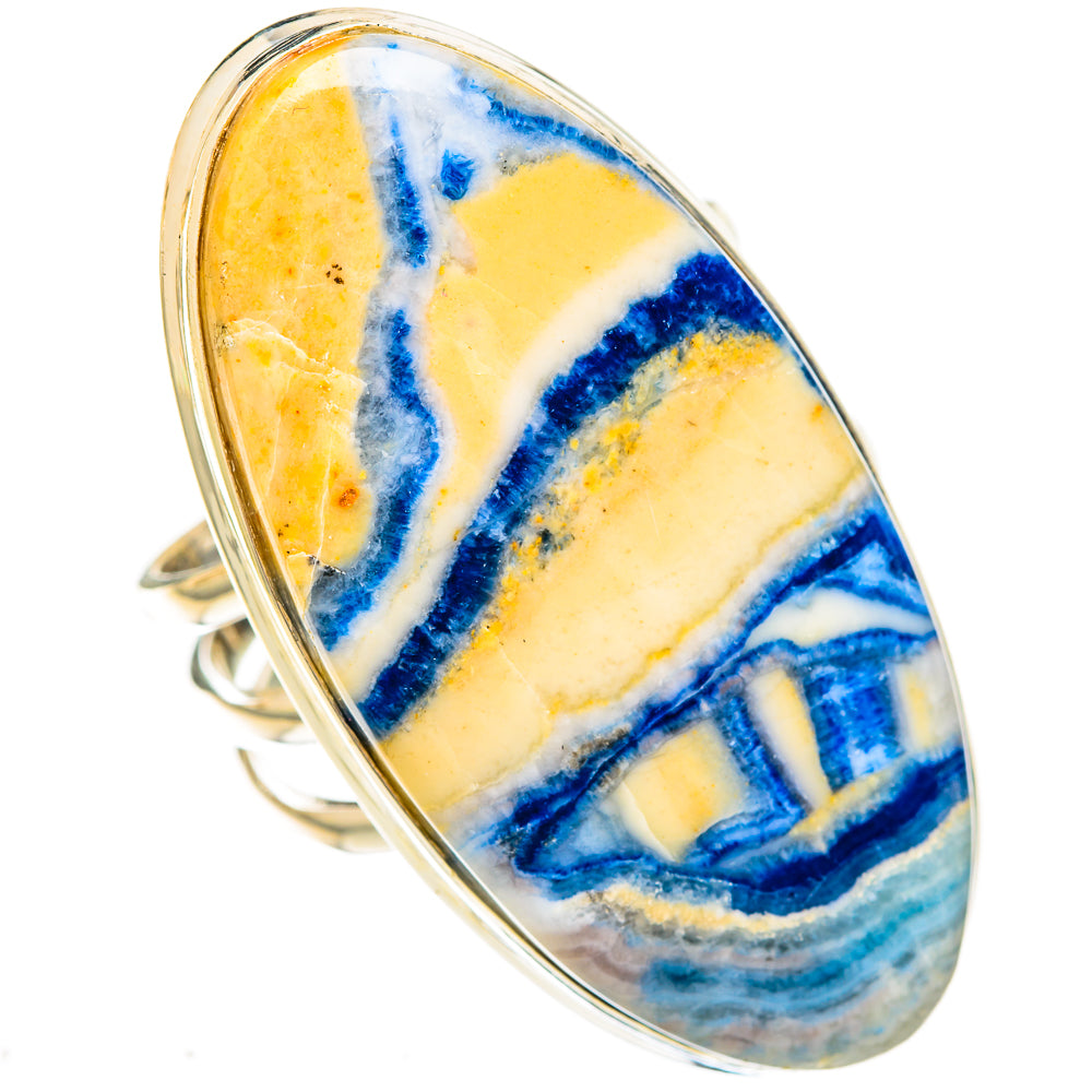 Blue Scheelite Rings handcrafted by Anasilvercos - RING122923 - Photo 2