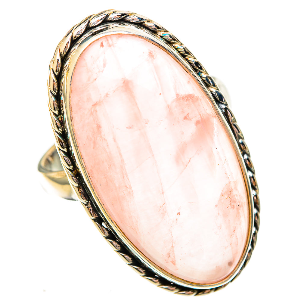 Rose Quartz Rings handcrafted by Anasilvercos - RING122924 - Photo 2